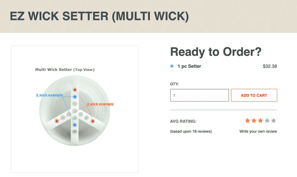 candlescience wicksetter